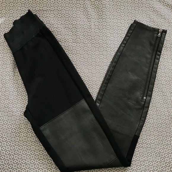 PAIGE GENUINE LEATHER HIGH WAIST PANTS - Picture 2 of 8